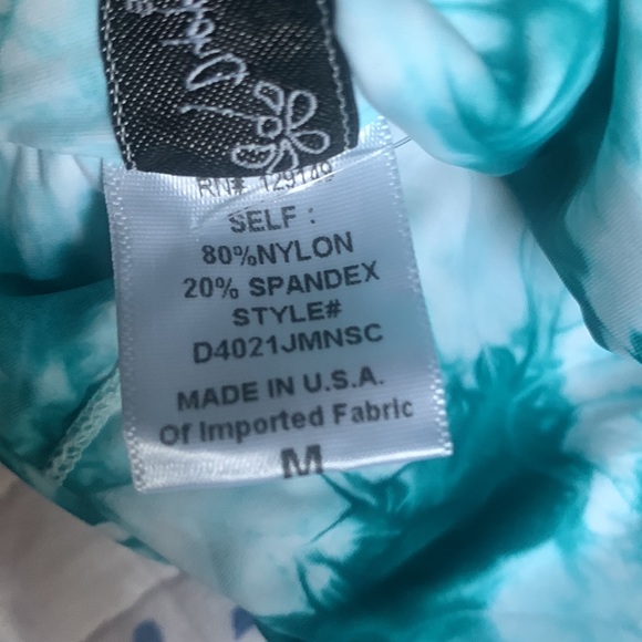 NWT DIPPIN' DAISY'S Micro Muse Bikini Top in Aqua Tie Dye - Picture 10 of 12